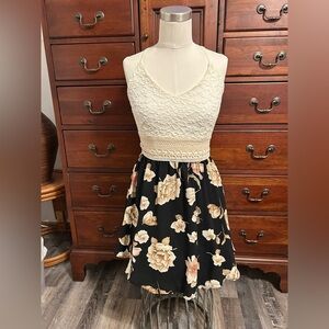 Windsor Cream Lace and Flowered Dress